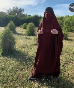Jilbab 2 pieces Royal bordeaux Mouhajiroun