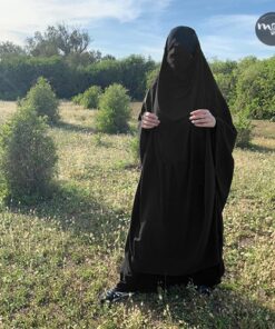 Jilbab 2 pieces Royal noir Mouhajiroun