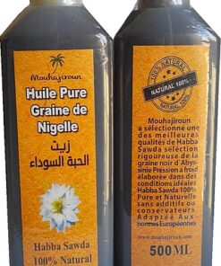 Huile de nigelle pure Mouhajiroun