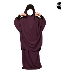 Jilbab Enfant prune Mouhajiroun