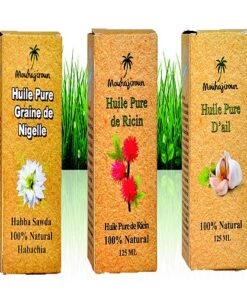 Pack 3 Huiles Nigelle-Ail et Ricin Mouhajiroun