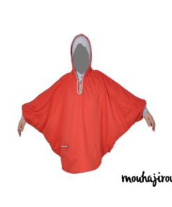 Poncho a capuche enfant pamplemousse Mouhajiroun