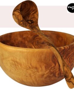 Saladier en bois d'Olivier-Mouhajiroun