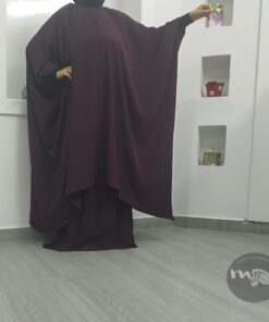 Tunique Sarah Mouhajiroun-prune