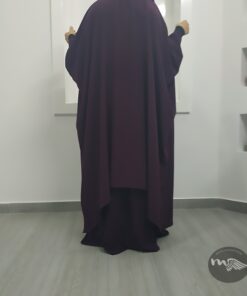 Tunique Sarah Mouhajiroun-prune