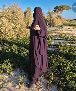 Ensemble abaya-khimar Tahira