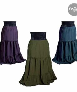 Jupe longue Ines adulte et enfants plissée