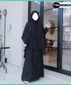 Alternative view of Ensemble Abaya Khimar Fariah
