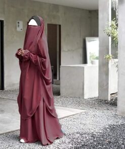 Alternative view of Jilbab 2 piéces Yusairah