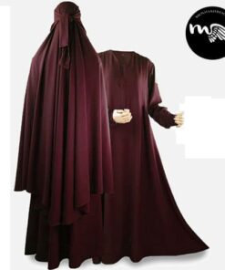 Alternative view of Ensemble abaya khimar Zafira