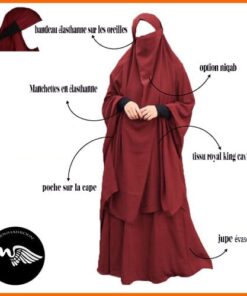 Alternative view of Jilbab 2 pièces Dura