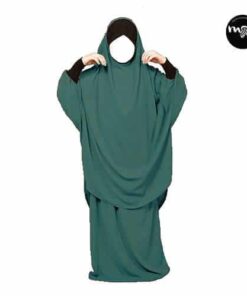 Jilbab Enfant vert canard