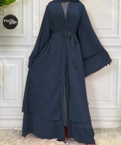 Alternative view of Abaya kimono double mousseline