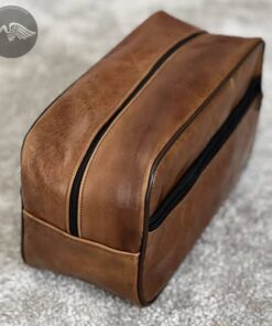 Alternative view of Ensemble sac de Voyage en cuir pure