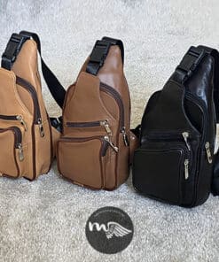 Alternative view of Sacoche Homme en Cuir Assad