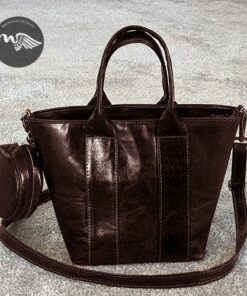 Alternative view of Sac a main couffin Cuir