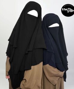 Khimar 2 voiles Mousseline