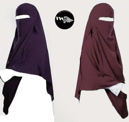 Niqab khimar Mousseline